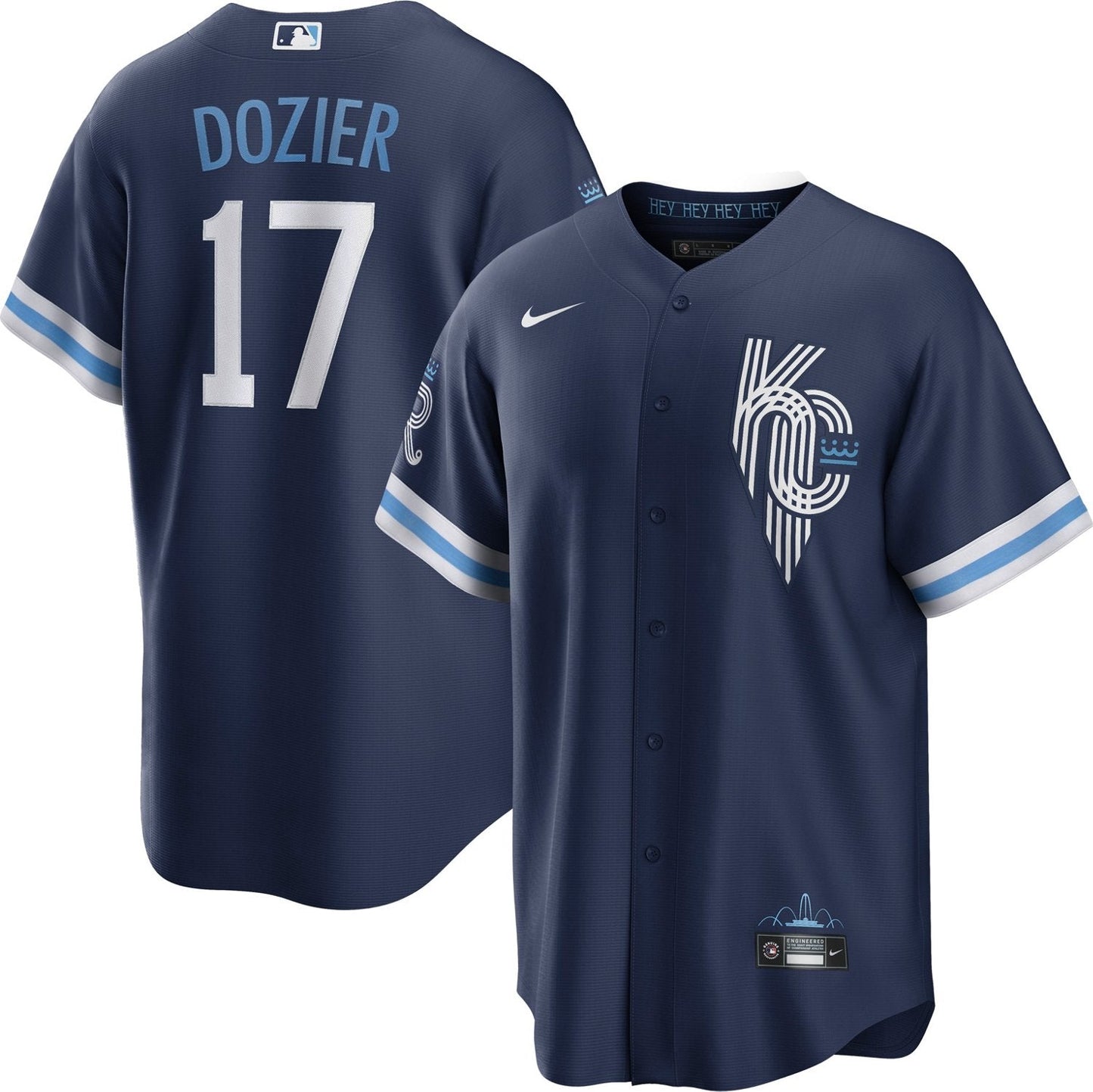 Nike Men's Kansas City Royals Hunter Dozier City Connect Replica Jersey