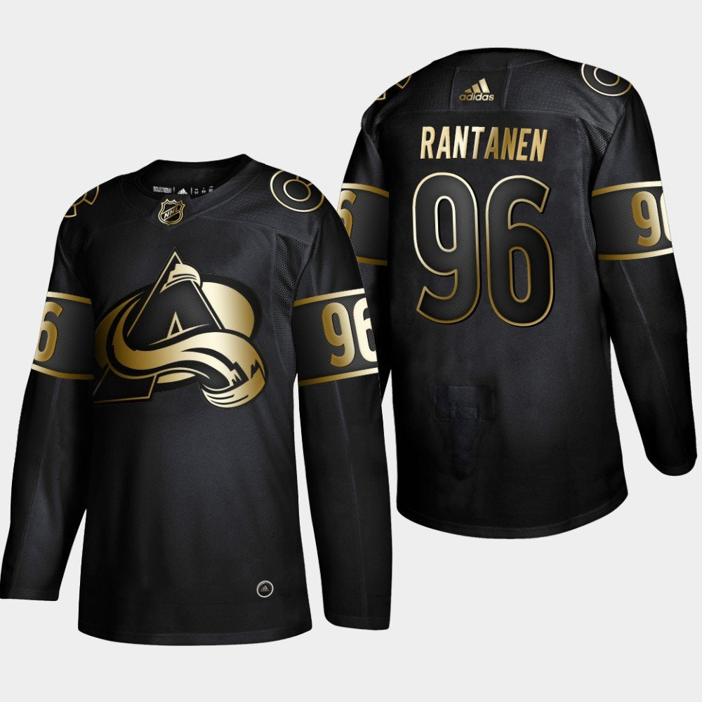 Colorado Avalanche #96 Mikko Rantanen Black Golden Jersey
