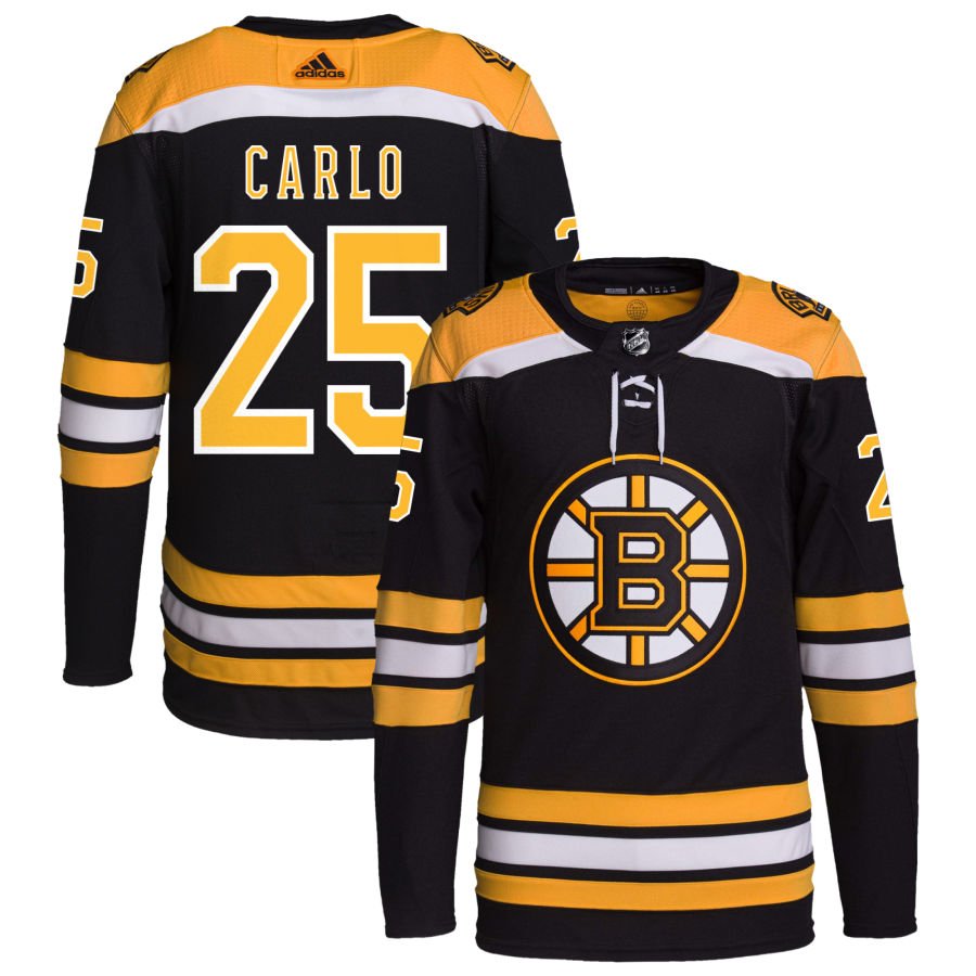 Boston Bruins #25 Brandon Carlo Black Home Authentic Pro Jersey