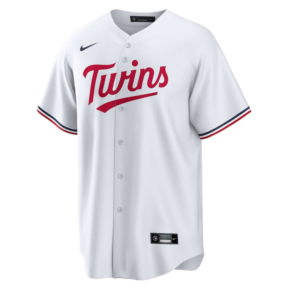 Men's Minnesota Twins Pablo Lopez Cool Base Replica Home Jersey - White