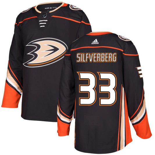 Anaheim Ducks #33 Jakob Silfverberg Black Home Authentic Jersey